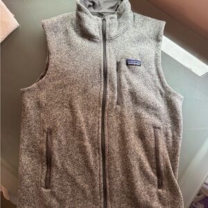 Gray Patagonia Fleece Vest Size M